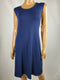 $89 Style&Co. Women Blue Sleeveless Scoop Neck Swing Tunic Dress Stretch Plus 1X - evorr.com