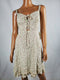 Denim & Supply Ralph Lauren Women's Floral Ivory Lace Up Tunic A-Line Dress L - evorr.com