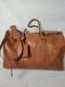 New CLV Personalized Vegan Leather Transport Duffle Bag Brown Travel Bag