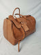 New CLV Personalized Vegan Leather Transport Duffle Bag Brown Travel Bag