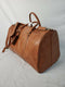 New CLV Personalized Vegan Leather Transport Duffle Bag Brown Travel Bag