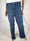 Style & Co. Women's Blue Mid Rise Boot Leg Denim Jeans Tummy Control Plus 20W - evorr.com