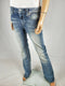 $104 Miss Me Women's Blue Denim Lucky Girl Chloe Bootcut Jeans Patched Size 27 - evorr.com