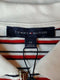 TOMMY HILFIGER Women White Striped 1/2 Zip Sleeveless Polo Blouse Top Plus 3X - evorr.com