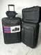 NWT American Explorer Hudson 4-Piece Soft-side Luggage Set Black Travel Bag