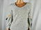 1.STATE Women's Cold Cut 3/4 Sleeve White Black Textured Knit Blouse Top X-Small - evorr.com