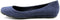 American Rag Cie Womens Ballet Flats Ellie Navy Blue Faux Leather Suede Shoes 7M - evorr.com