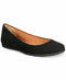 American Rag Women ELLIE Fabric Closed Toe Slide Flats Black Ballet Flat US 8 W - evorr.com