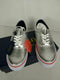 New Polo Ralph Lauren Men's Sneaker Metallic Thorton Silver Shoes Foil Size 9 D