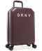 New DKNY Allure 20" Hard Case Spinner Suitcase Luggage Carry On Wine Burgundy