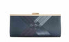 New INC International Concepts Women's Kelsie Satin Shoulder Chain Clutch Blue