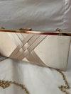 INC International Concepts Women's Kelsie Satin Shoulder Chain Clutch Golden