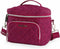 BEBE Women's Gigi Reusable Insulated Lunch Box Tote Bag Wine One Sizev b;n