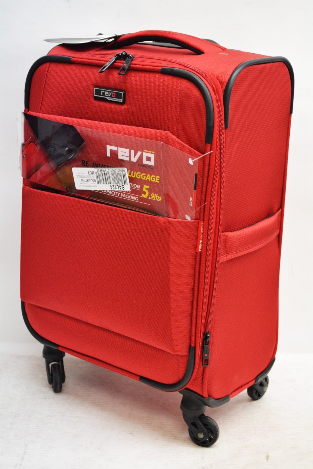 160 Revo Airborne 20 Softside Spinner Suitcase Carry on luggage evorr